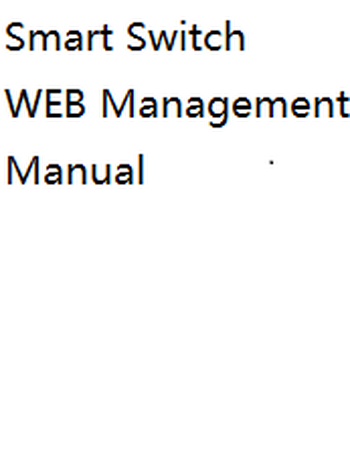 Smart Switch WEB Management Manual-admin