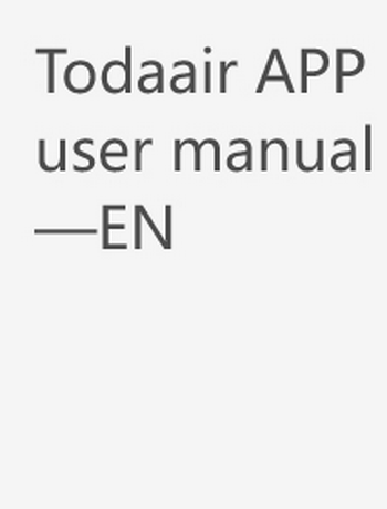 Todaair APP user manual—EN-todaair01